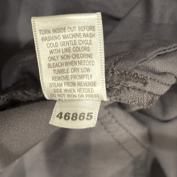 NWOT Garnet Hill Easy Slim Grey Velvet Pants Size 10 - Picture 9 of 9